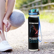 Load image into Gallery viewer, Personalized Water Tracker Bottle Gift for Dad with Time Markers