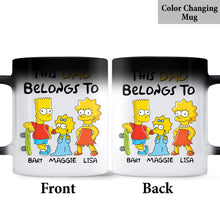 Load image into Gallery viewer, Personalized Dad Mug with Family Names Custom Ceramic Gift