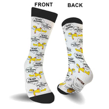 Load image into Gallery viewer, Personalized Funny Socks Gift for Dad | I'm Not Sleeping Design