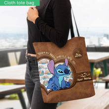 Load image into Gallery viewer, Personalized Tote Bag Touch My Books Custom Name Gift