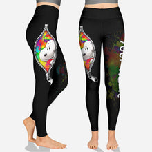 Load image into Gallery viewer, Personalized LGBT Support Hollow Tank Top & Leggings Custom Name Gift