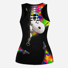 Load image into Gallery viewer, Personalized LGBT Support Hollow Tank Top & Leggings Custom Name Gift