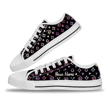 Load image into Gallery viewer, Personalized Luxury Mouse Ears Low Top Shoes Custom Name Gift