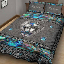 Load image into Gallery viewer, Personalized Nightmare Quilt Set Custom Names Halloween Gift