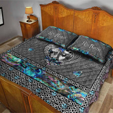 Load image into Gallery viewer, Personalized Nightmare Quilt Set Custom Names Halloween Gift