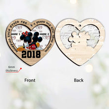 Load image into Gallery viewer, Personalized Christmas Couple Ornament Custom Names Heart Gift