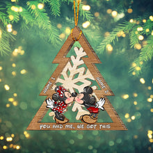 Load image into Gallery viewer, Personalized Christmas Mouse Ears Ornament Custom Names Gift
