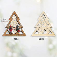 Load image into Gallery viewer, Personalized Christmas Mouse Ears Ornament Custom Names Gift