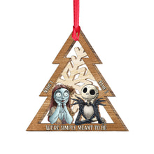 Load image into Gallery viewer, Personalized Christmas Layered Wood Ornament for Couples