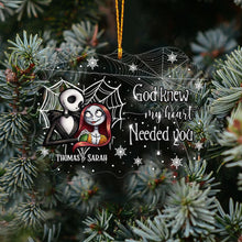 Load image into Gallery viewer, Personalized Transparent Ornament Custom Name Romantic Gift for Christmas