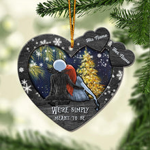 Load image into Gallery viewer, Personalized Christmas Ornament Heart Shape Custom Names Gift