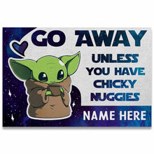 Load image into Gallery viewer, Personalized Go Away Doormat with Custom Name - Unique Housewarming Gift