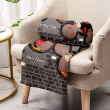 Load image into Gallery viewer, Personalized Cuddling Blanket for Couples - Custom Name Love Gift
