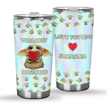 Load image into Gallery viewer, Personalized Love You I Do Couple Tumbler Custom Name Drinkware Gift