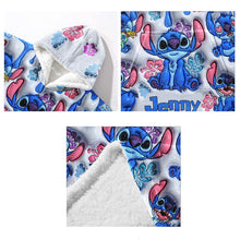 Load image into Gallery viewer, Personalized Ohana Blanket Hoodie Custom Name Gift for Family