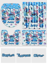 Load image into Gallery viewer, Personalized Ohana Bathroom Curtain & Mats Set for Kids