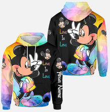 Load image into Gallery viewer, Personalized LGBT Support Hoodie and Leggings Set Custom Name Gift
