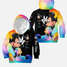 Load image into Gallery viewer, Personalized LGBT Support Hoodie and Leggings Set Custom Name Gift