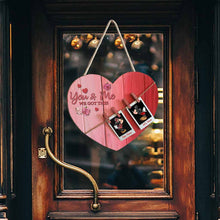 Load image into Gallery viewer, Personalized Heart Wood Sign with Custom Names for Couples