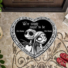 Load image into Gallery viewer, Personalized Nightmare Before Christmas Doormat Custom Name Gift