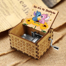 Load image into Gallery viewer, Personalized Hand Crank Music Box 'You Are My Sunshine' Gift for Couples