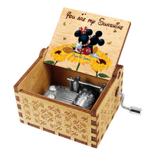 Load image into Gallery viewer, Personalized Hand Crank Music Box You Are My Sunshine Gift