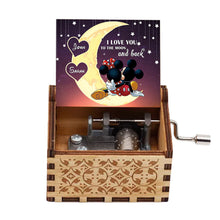 Load image into Gallery viewer, Personalized Hand Crank Music Box 'To The Moon And Back' Gift