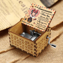 Load image into Gallery viewer, Personalized Hand Crank Music Box for Granddaughter - Mother's Day Gift