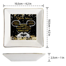 Load image into Gallery viewer, Personalized Ceramic Jewelry Dish Customized for Mom or Wife
