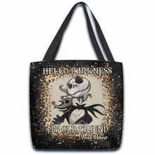 Load image into Gallery viewer, Personalized Nightmare Tote Bag Custom Name Gift for Halloween