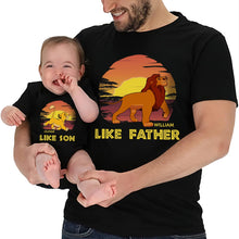Load image into Gallery viewer, Personalized Father and Baby T-shirt Set Like Father Like Son Gift