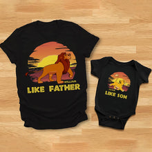Load image into Gallery viewer, Personalized Father and Baby T-shirt Set Like Father Like Son Gift