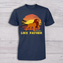 Load image into Gallery viewer, Personalized Father and Baby T-shirt Set Like Father Like Son Gift