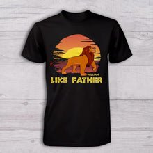 Load image into Gallery viewer, Personalized Father and Baby T-shirt Set Like Father Like Son Gift