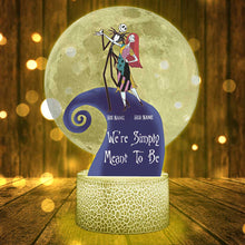 Load image into Gallery viewer, Personalized Couple Acrylic Plaque Light Base Custom Names Gift