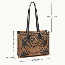 Load image into Gallery viewer, Personalized Leather Handbag with Mouse Ears - Custom Name Gift for Mom