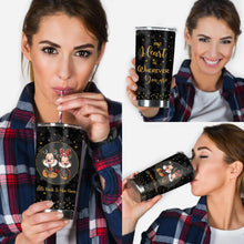 Load image into Gallery viewer, Personalized Mickey Mouse Tumbler Custom Name Gift for Couples