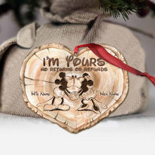 Load image into Gallery viewer, Personalized Christmas Mouse Ornament Customizable Gift for Couples