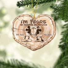 Load image into Gallery viewer, Personalized Christmas Mouse Ornament Customizable Gift for Couples