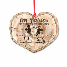 Load image into Gallery viewer, Personalized Christmas Mouse Ornament Customizable Gift for Couples