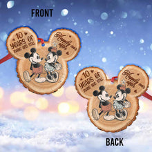 Load image into Gallery viewer, Personalized Christmas Mouse Ornament Custom Name Gift for Couples