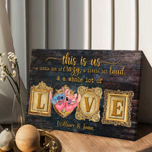 Load image into Gallery viewer, Personalized Ohana Canvas Print Custom Names Couple Gift
