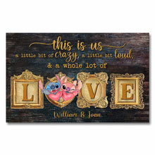 Load image into Gallery viewer, Personalized Ohana Canvas Print Custom Names Couple Gift