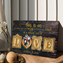 Load image into Gallery viewer, Personalized Nightmare Couple Canvas Art with Names Gift