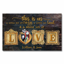 Load image into Gallery viewer, Personalized Nightmare Couple Canvas Art with Names Gift