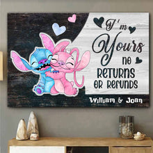 Load image into Gallery viewer, Personalized Ohana Canvas Poster Unique Couple Gift