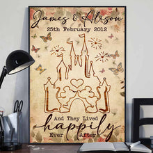 Load image into Gallery viewer, Personalized Wedding Anniversary Mouse Poster Custom Couple Gift
