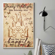 Load image into Gallery viewer, Personalized Wedding Anniversary Mouse Poster Custom Couple Gift