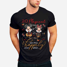 Load image into Gallery viewer, Personalized Couple T-shirt and Hoodie with Names for Anniversary Gift