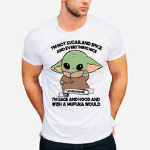 Load image into Gallery viewer, Personalized Sage and Hood T-shirt for Birthdays, Christmas